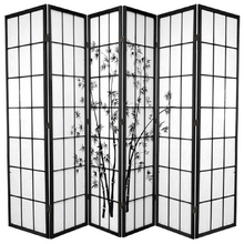 6 Panel Zen Garden Room Divider Screen